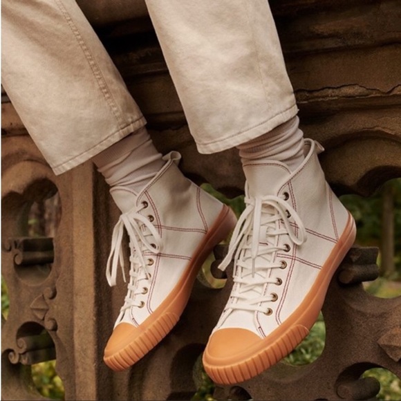 J.Crew classic high-top sneakers, NWT, size 7, Color: IVORY GUM - Picture 11 of 11